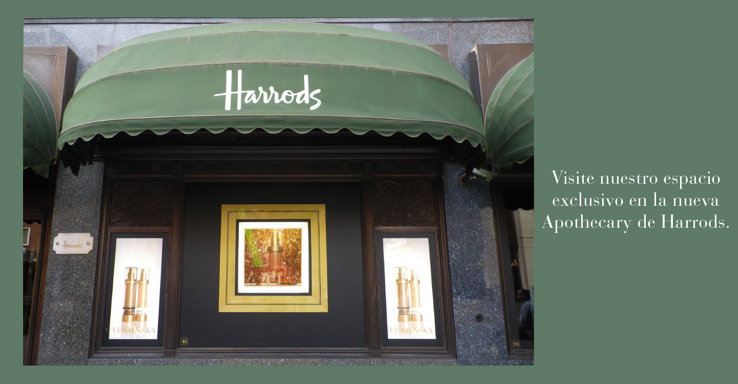 Visite nuestro espacio exclusivo en la nueva Apothecary de Harrods. 